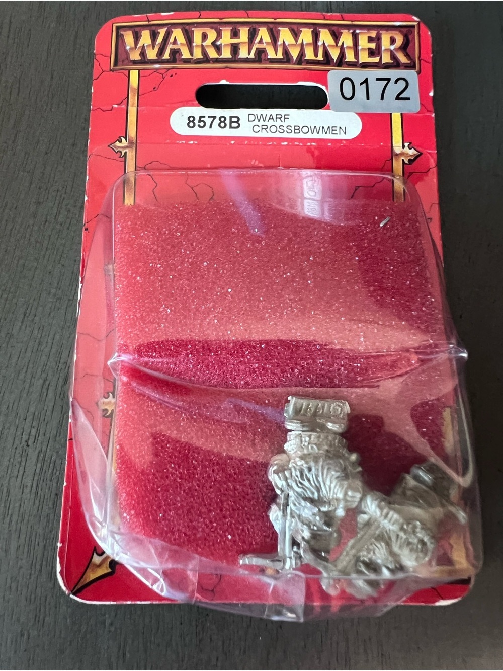 Vintage Warhammer 8578B Dwarf Crossbowmen NIB OOP Metal Packaging Is Bent